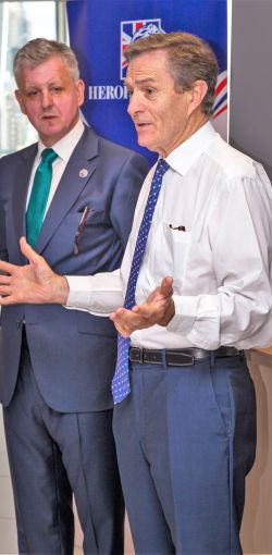 2. Judging Heropreneurs Awards   Chairman Peter Mountford with General Sir John McColl