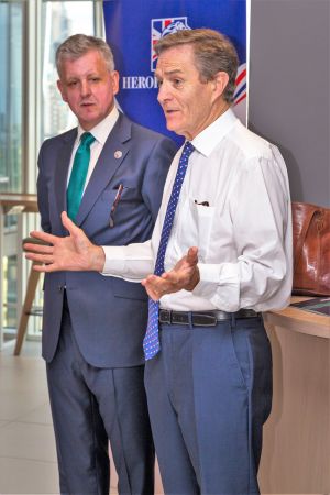 2. Judging Heropreneurs Awards   Chairman Peter Mountford with General Sir John McColl