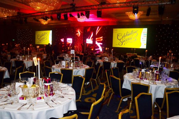 APM Awards setting  designed by Amanda Rayner